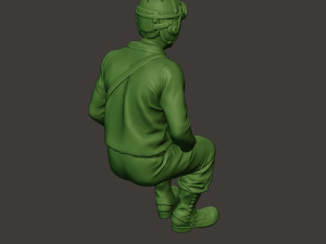 american tank crew unit ww2 sit2 atc1 3D Print Model