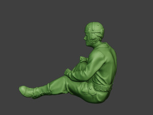 american tank crew unit ww2 sit3 atc1 3D Baskı Modeli