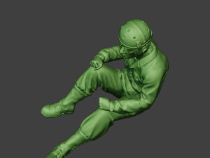 american tank crew unit ww2 sit3 atc1 3D Baskı Modeli