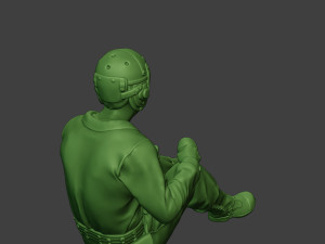 american tank crew unit ww2 sit3 atc1 3D Baskı Modeli