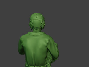 american tank crew unit ww2 sit3 atc1 3D Baskı Modeli