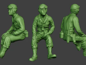 美国坦克乘组单位二战SIT4 ATC1 3D 打印模型