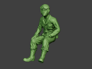 american tank crew unit ww2 sit4 atc1 Model Cetak 3D