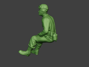 american tank crew unit ww2 sit4 atc1 Model Cetak 3D