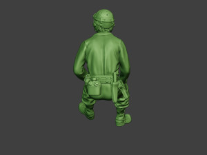 american tank crew unit ww2 sit4 atc1 Model Cetak 3D