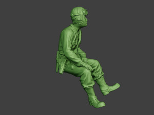 american tank crew unit ww2 sit4 atc1 Model Cetak 3D