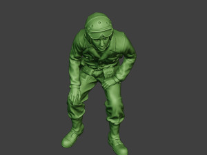 american tank crew unit ww2 sit4 atc1 Model Cetak 3D