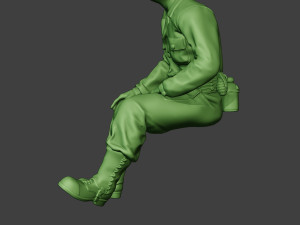 american tank crew unit ww2 sit4 atc1 Model Cetak 3D