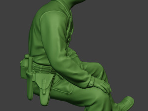 american tank crew unit ww2 sit4 atc1 Model Cetak 3D