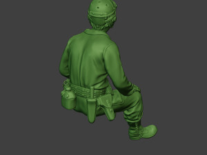 american tank crew unit ww2 sit4 atc1 Model Cetak 3D