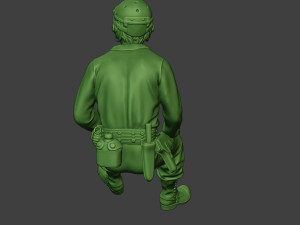 american tank crew unit ww2 sit4 atc1 Model Cetak 3D