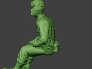 american tank crew unit ww2 sit4 atc1 Model Cetak 3D