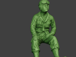 american tank crew unit ww2 sit4 atc1 Model Cetak 3D