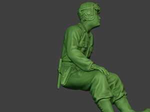 american tank crew unit ww2 sit4 atc1 Model Cetak 3D