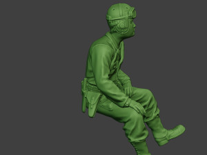 american tank crew unit ww2 sit4 atc1 Model Cetak 3D