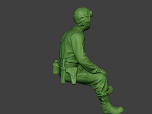 american tank crew unit ww2 sit4 atc1 Model Cetak 3D
