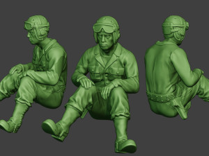 american tank crew unit ww2 sit5 atc1 Modelo de impresión 3D
