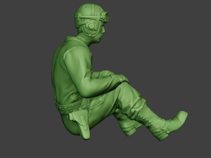 american tank crew unit ww2 sit5 atc1 Modèles 3D en vedette