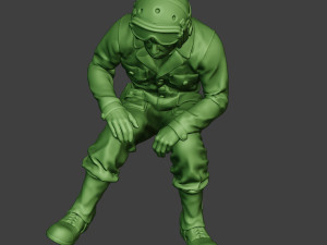 american tank crew unit ww2 sit5 atc1 Modèles 3D en vedette