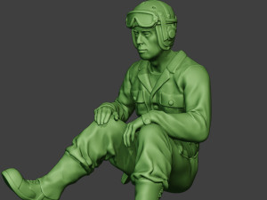 american tank crew unit ww2 sit5 atc1 Modèles 3D en vedette