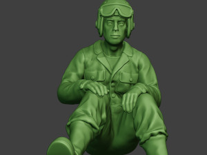 american tank crew unit ww2 sit5 atc1 Modèles 3D en vedette