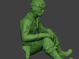 american tank crew unit ww2 sit5 atc1 Modèles 3D en vedette