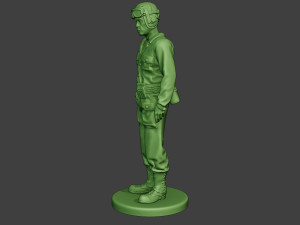american tank crew unit ww2 stand2 atc1 3D 打印模型