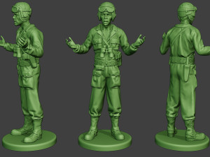 american tank crew unit ww2 talk atc1 3D-Druckmodell