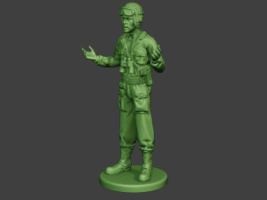 american tank crew unit ww2 talk atc1 Modèles 3D en vedette