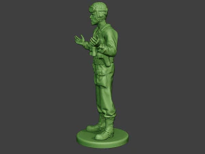 american tank crew unit ww2 talk atc1 3D Print Model