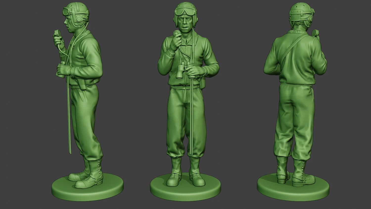 american tank crew unit ww2 talk2 atc1 3D Print Model .c4d .max .obj .3ds .fbx .stl .blend 