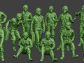 american tank crew ww2 atc1 pack1 3D Print Model