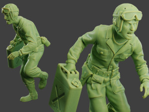 american tank crew ww2 atc1 pack1 3D 打印模型