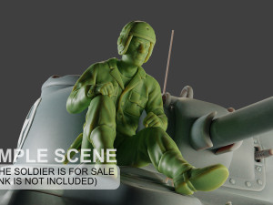 american tank crew ww2 atc1 pack1 3D 打印模型