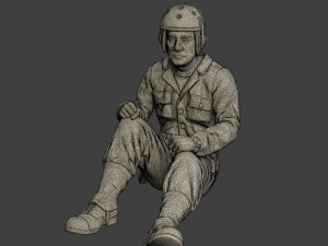 american tank crew ww2 atc1 pack1 3D 打印模型
