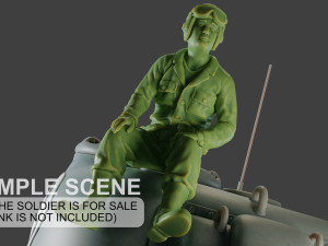american tank crew ww2 atc1 pack1 3D 打印模型