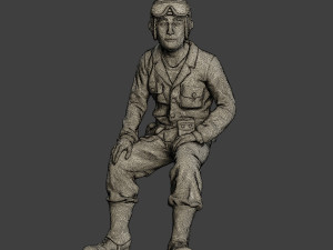 american tank crew ww2 atc1 pack1 3D 打印模型
