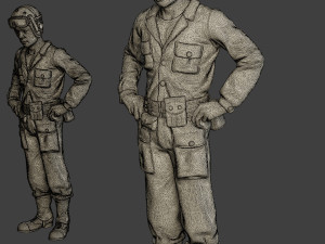 american tank crew ww2 atc1 pack1 3D 打印模型
