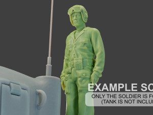 american tank crew ww2 atc1 pack1 3D 打印模型