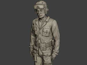 american tank crew ww2 atc1 pack1 3D 打印模型