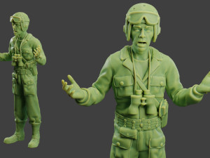 american tank crew ww2 atc1 pack1 3D 打印模型