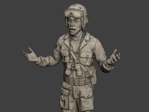 american tank crew ww2 atc1 pack1 3D 打印模型