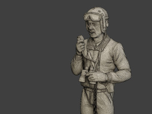 american tank crew ww2 atc1 pack1 3D 打印模型