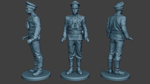 german tank crew ww2 stand gtc1 Modelo de impresión 3D .c4d .max .obj .3ds .fbx .stl .blend 