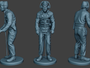 german tank crew unit ww2 commanding gtc1 Model do druku 3D