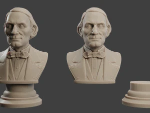 jean eugene robert houdin bust 3D Print Model