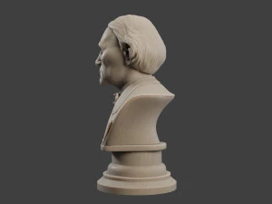 jean eugene robert houdin bust 3D Print Model
