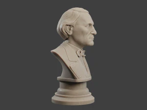 jean eugene robert houdin bust 3D Print Model