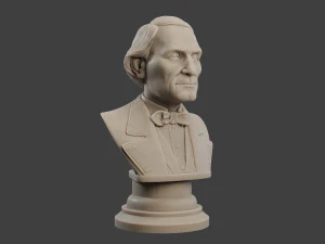jean eugene robert houdin bust 3D Print Model