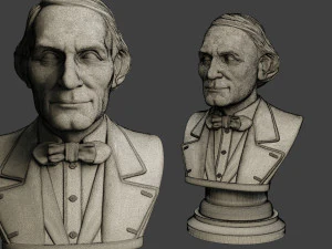 jean eugene robert houdin bust 3D Print Model
